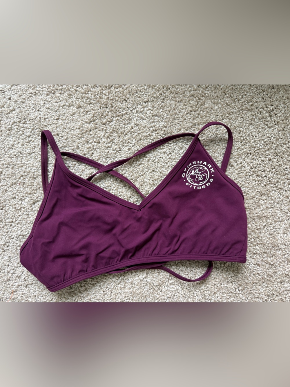 Gymshark Strappy Sports Bralette - Plum